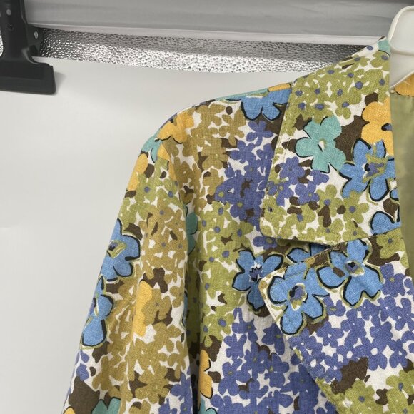 RQT Womens Floral Single Button Blazer Multicolor Size XL Pockets - Picture 5 of 8